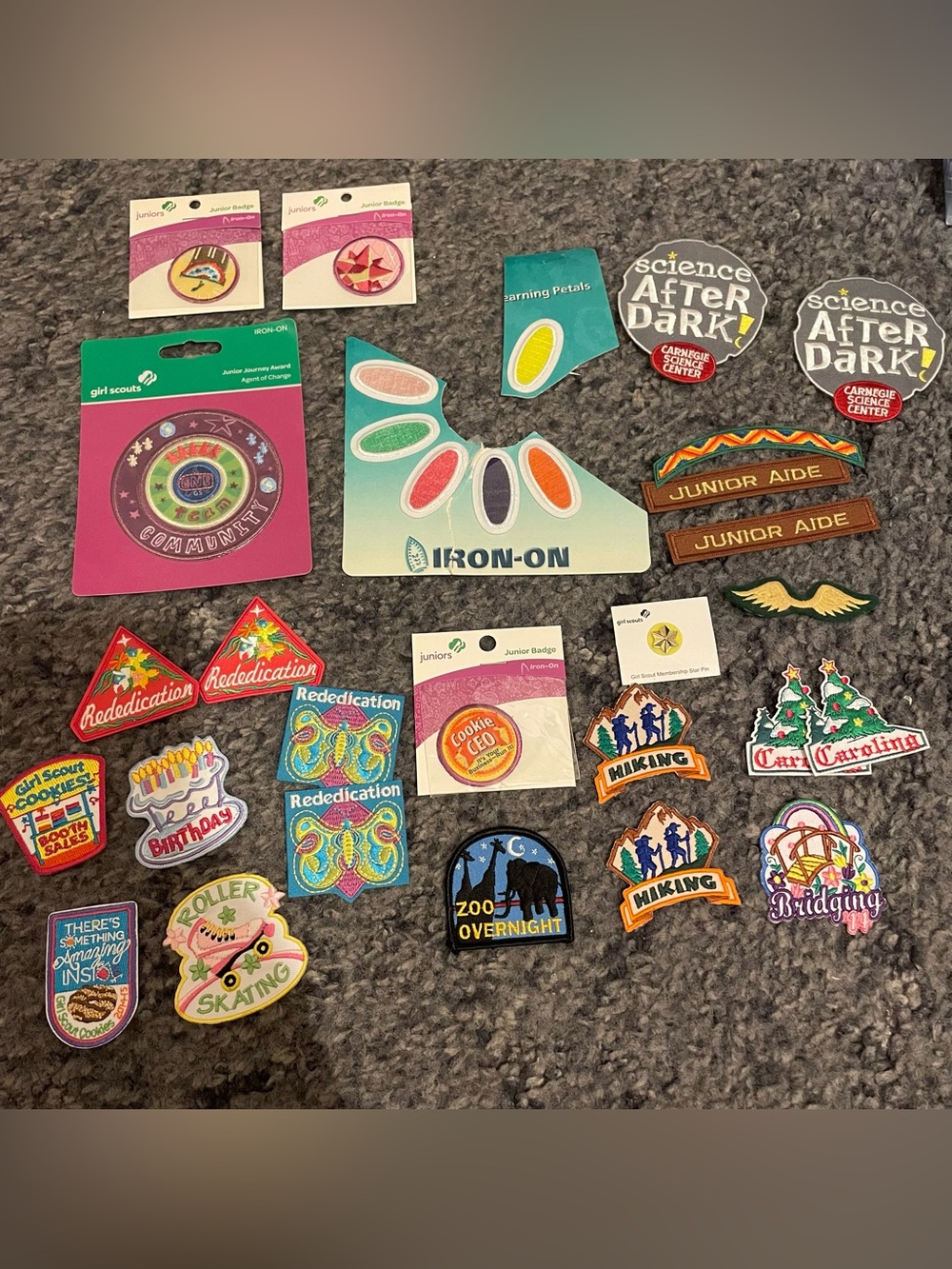 Girl Scouts Patches Lot Iron On New